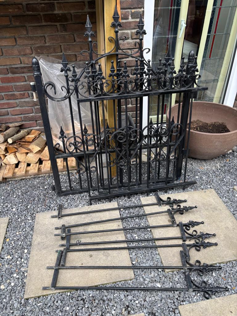 Sierhekwerk  harten genaamd Enma Zwart, Tuin en Terras, Ophalen of Verzenden, Gebruikt, IJzer, Sierhekwerk