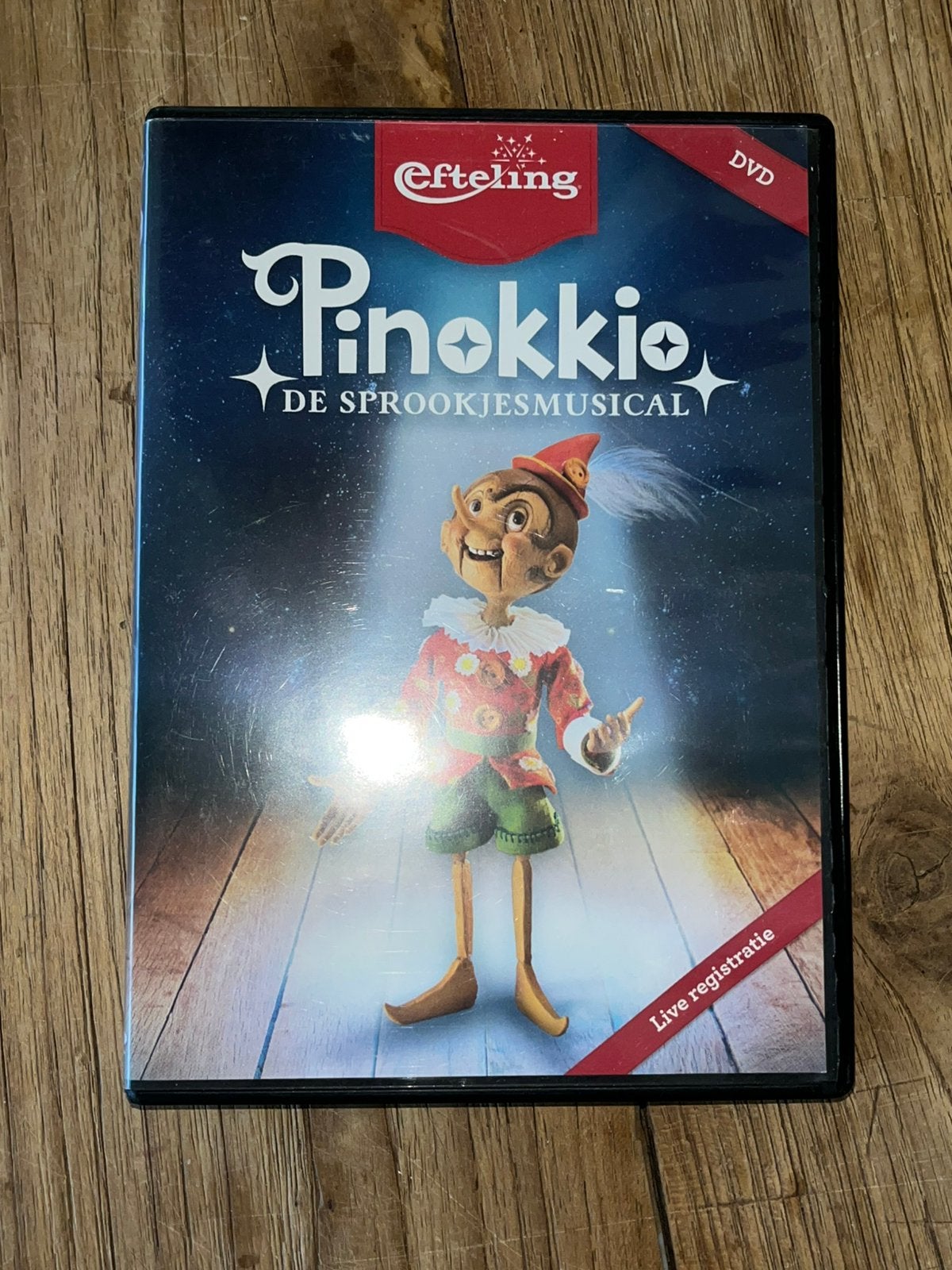 Pinokkio de sprookjesmusical dvd, Verzamelen, Efteling, Ophalen of Verzenden, Zo goed als nieuw, Overige typen