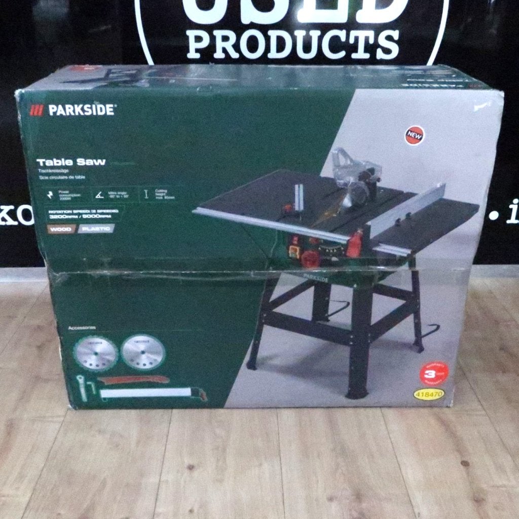 Parkside Table Saw PTKS 2000 H5 | Nieuw in doos, Parkside, Nieuw, Support@parkside.com, Parkside Tools, 24 High Road, London
United Kingdom