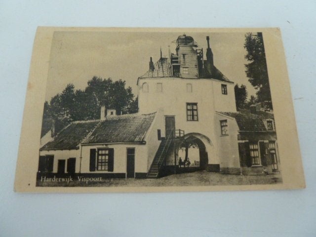 Harderwijk 1960 Vispoort, Ophalen of Verzenden, 1940 tot 1960, Gelopen, Gelderland