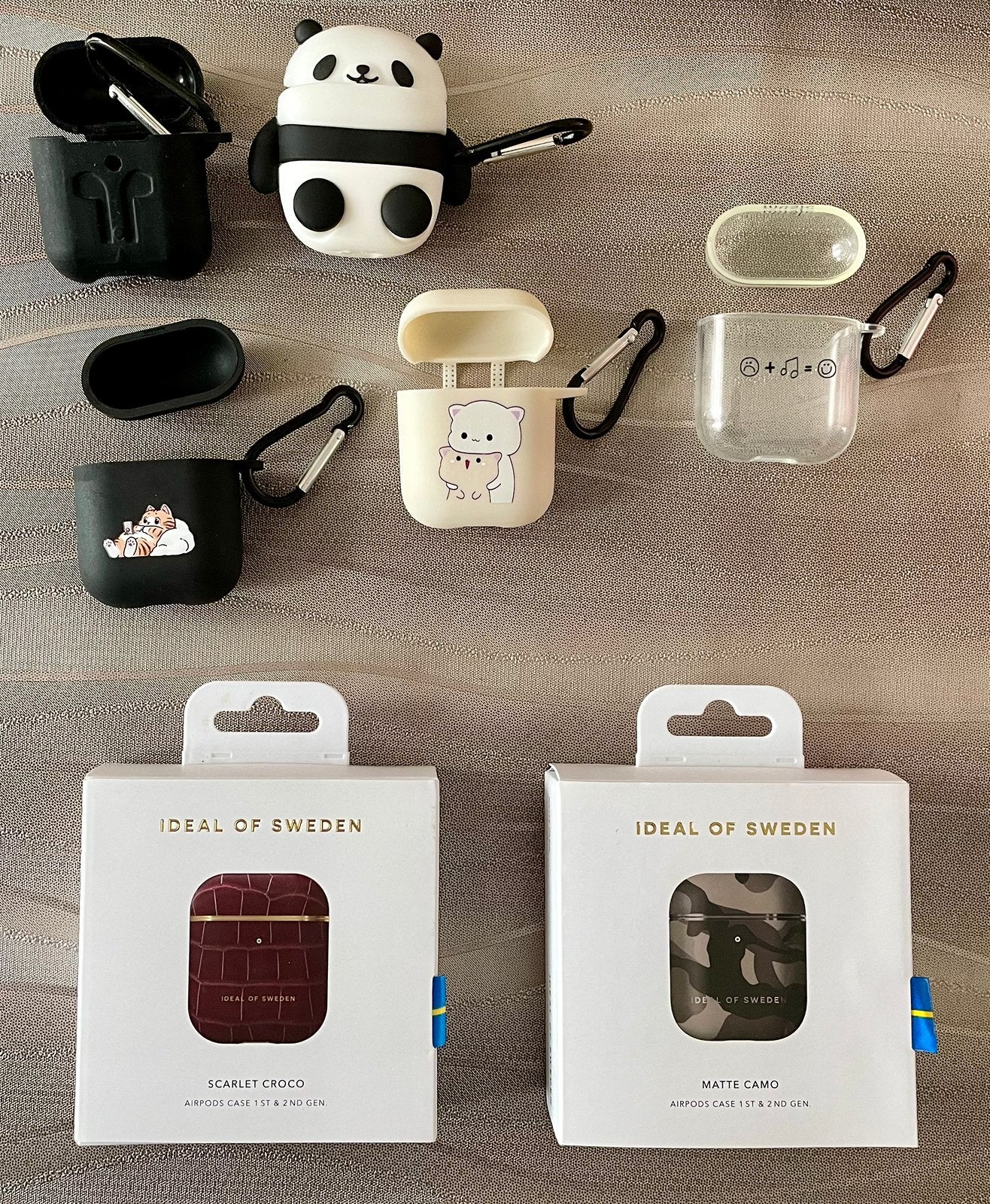 TE KOOP: diverse AirPods 1 en 2 hoesjes ZGAN, Ophalen of Verzenden, Zo goed als nieuw