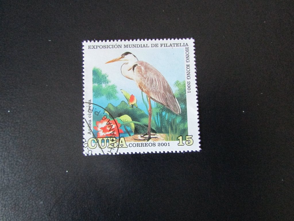 Postzegel Vogel: Blauwe Reiger uit Cuba, Ophalen of Verzenden, Gestempeld, Dier of Natuur