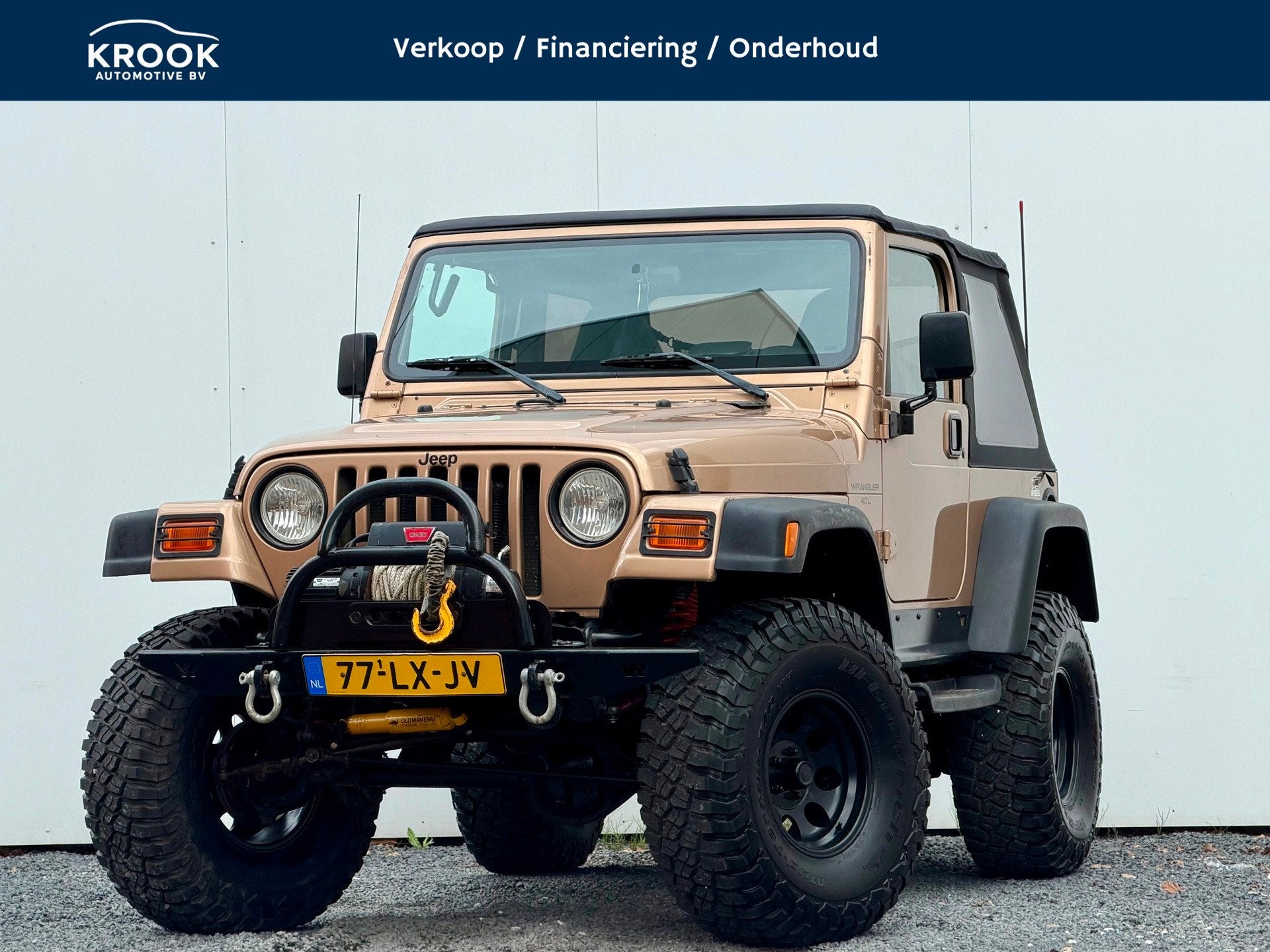 Jeep Wrangler 4.0i | Automaat | 2000 | Uniek |, Auto's, Jeep, Gebruikt, Huisgarantie, Vierwielaandrijving, 1470 kg