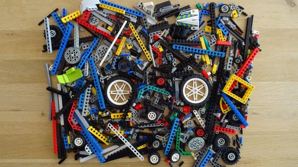 Lego Technic partij ca. 800 stuks (p03), Gebruikt, Lego, Ophalen of Verzenden, Technic