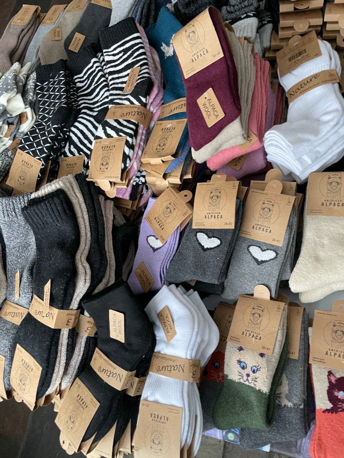 Alpaca sokken - 3 paar in verschillende maten 85%, Kleding | Dames, Sokken en Kniesokken, Overige kleuren, Nieuw, Overige maten
