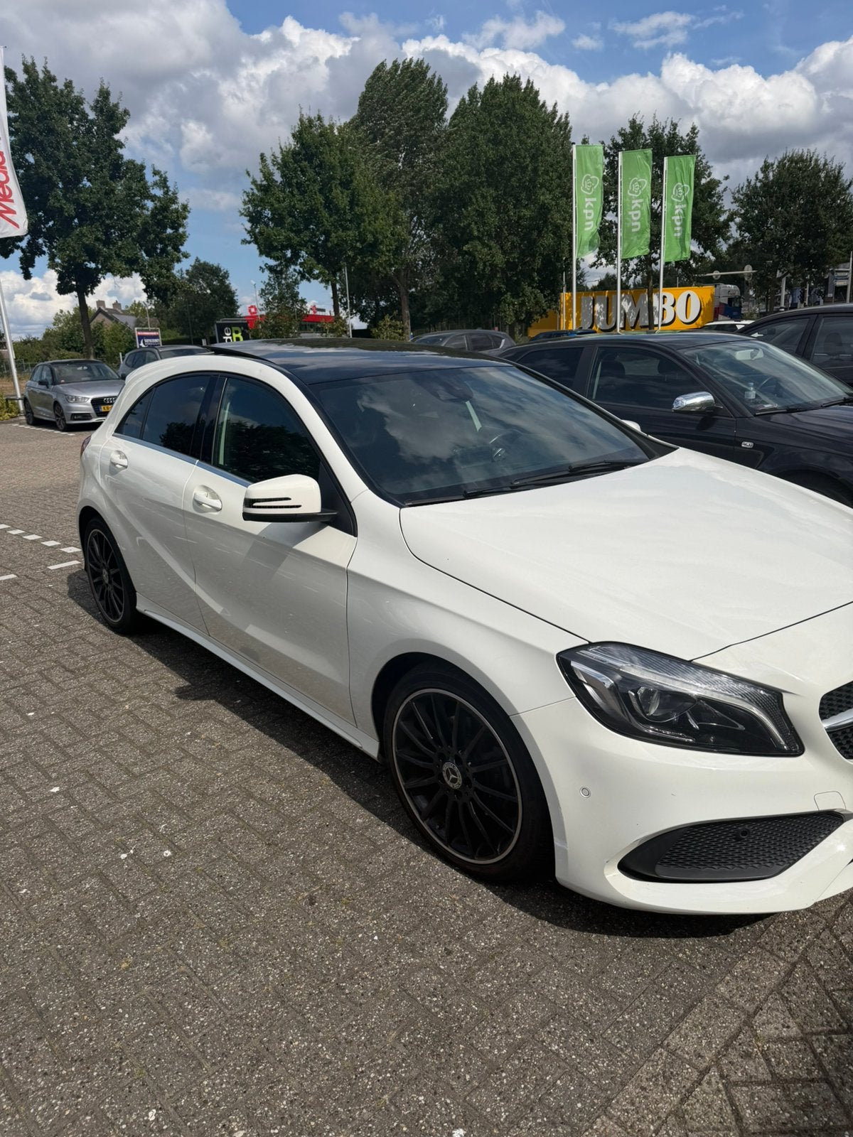 Mercedes-Benz A-Klasse A180 1.6 Blue EFF Aut7 2018 Wit, Lichtsensor, 4 cilinders, 1595 cc, 1200 kg