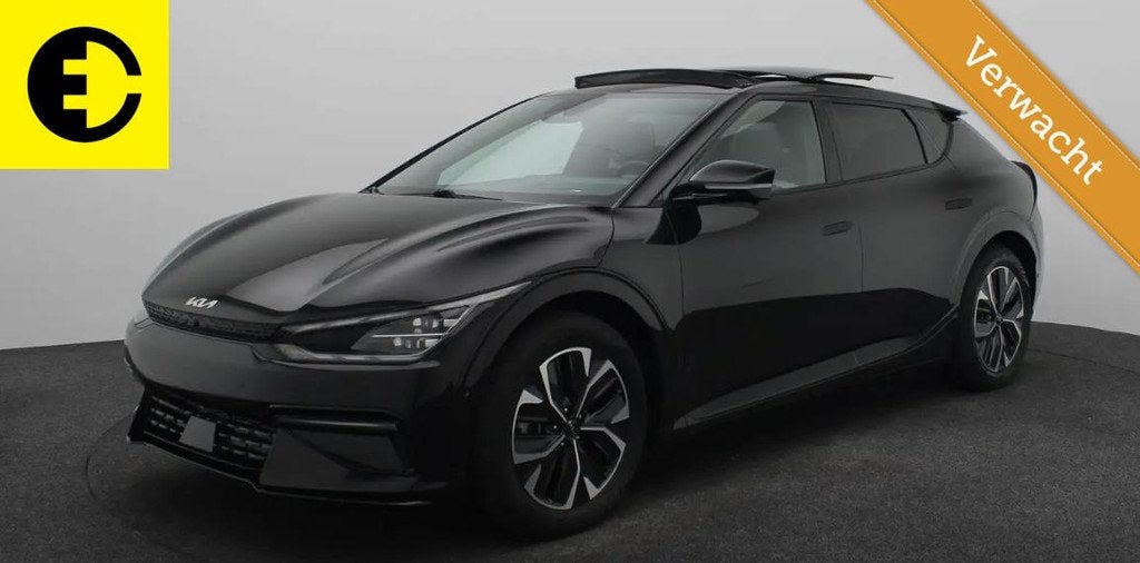 Kia EV6 GT-Line 77.4 kWh | SOH 95,6% | Stoelkoeling | Schuif, Auto's, Kia, 228 pk, Achterwielaandrijving, Gebruikt, Zwart