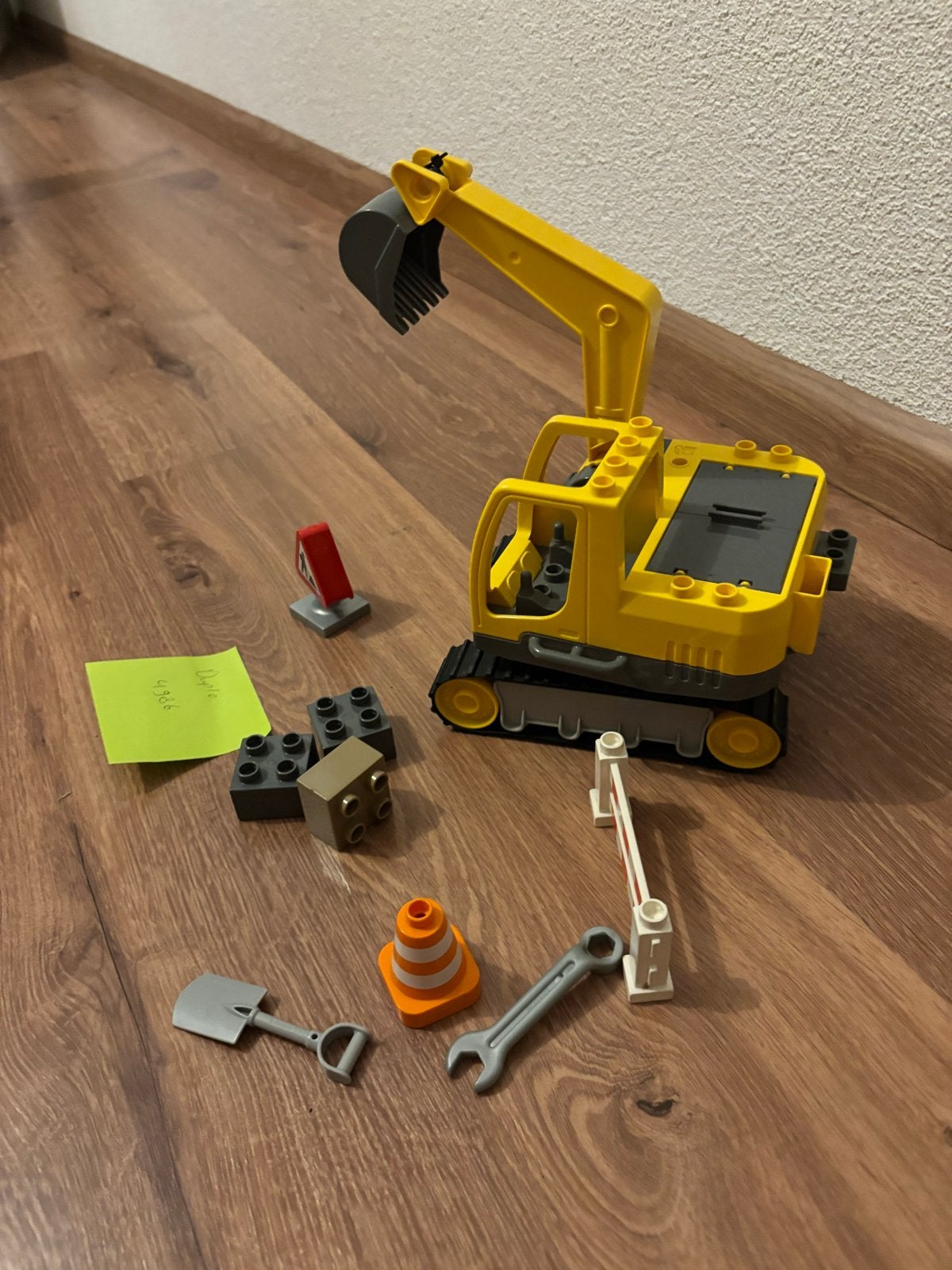 Lego Duplo Graafmachine met accessoires - Set 4986, Gebruikt, Overige thema's, Ophalen of Verzenden, Duplo