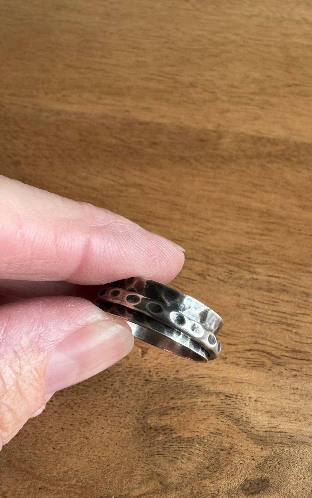 Spinner Fidget ring NIEUW sterling silver zilver unisex, 20 of groter, Nieuw, Ophalen of Verzenden, Dame of Heer
