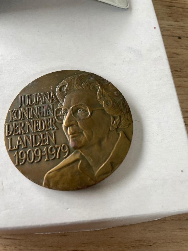 Bronzen penning, Ophalen of Verzenden, Brons, Nederland