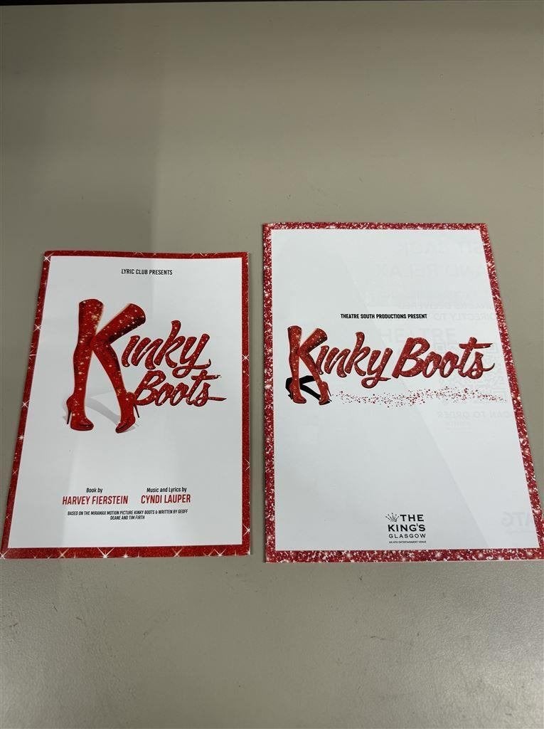 Kinky Boots Musical Theatre Programme Kings Theatre Glasgow, Drie personen of meer, Maart