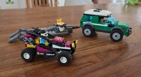 LEGO City 60288 Race Buggy Transporter met instructies, Ophalen of Verzenden, Zo goed als nieuw, Overige merken