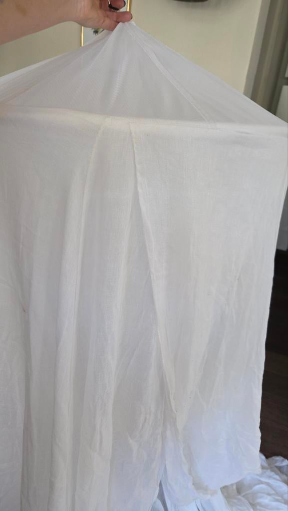 Mooie witte klamboe voor eenpersoons (prinsessen) bed, Ophalen, Gebruikt, Eenpersoons, Wit