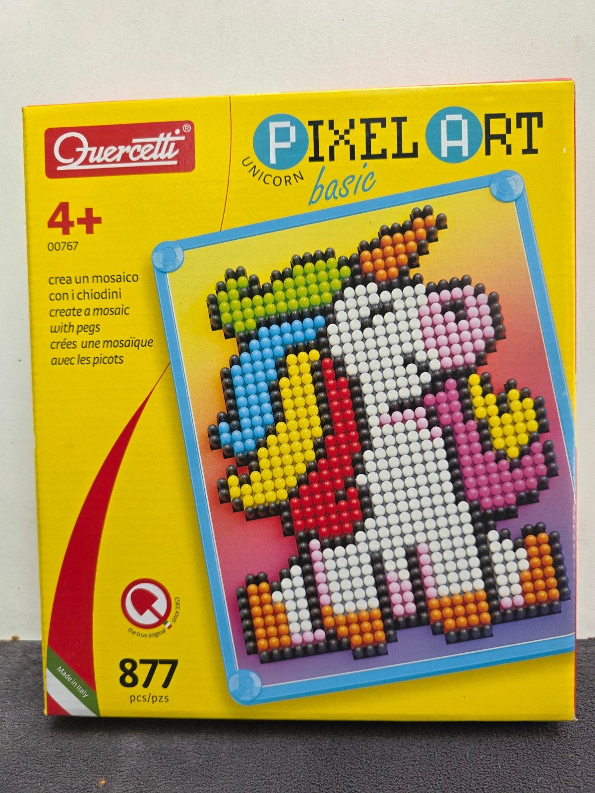 Quercetti Pixel Art Unicorn Basic - Mozaïek Knutselset, Ophalen, Nieuw, Knutselen