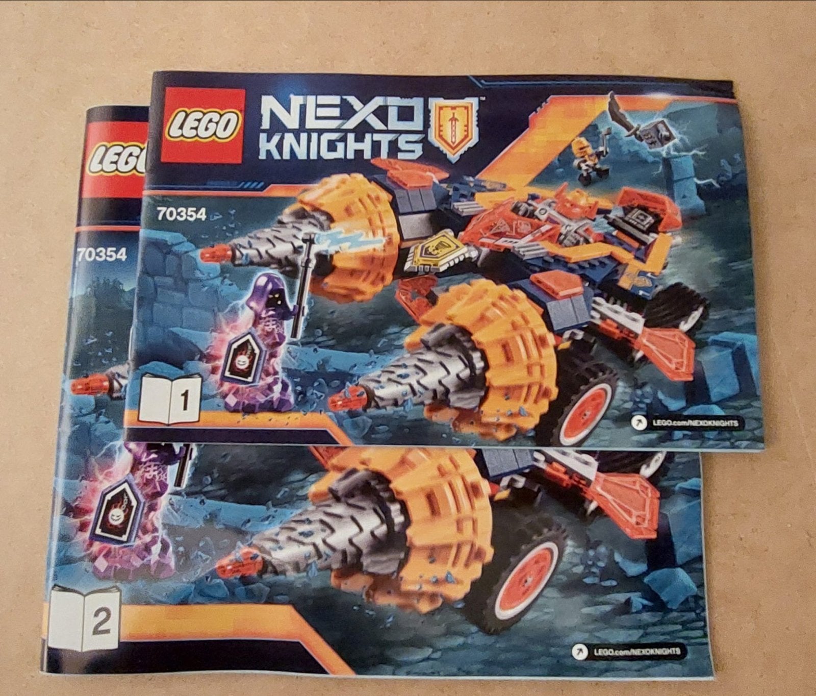 Lego Nexo Knights 70354: Axl's Rumble Maker, Gebruikt, Lego, Ophalen of Verzenden, Compleet