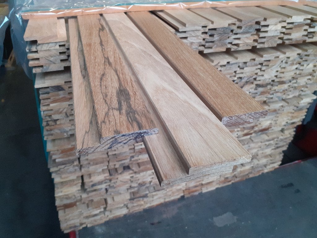 Hardhout gevelbekleding 3 x partij 20.20m2.€ 995 per partij, Planken, Nieuw, Ophalen of Verzenden, Hardhout