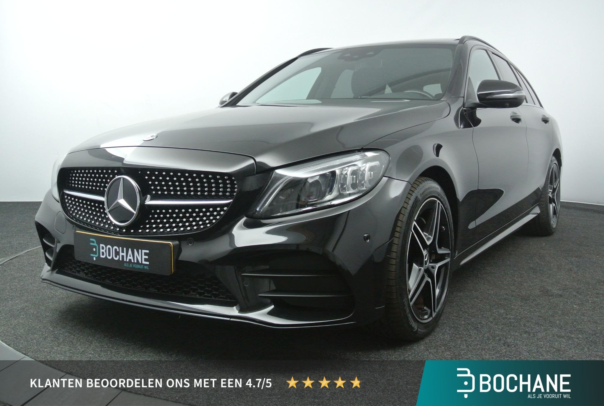 Mercedes-Benz C-klasse Estate 180 AMG Line | Panoramadak | T, Automaat, Met garantie (alle), Leder en Stof, C-Klasse