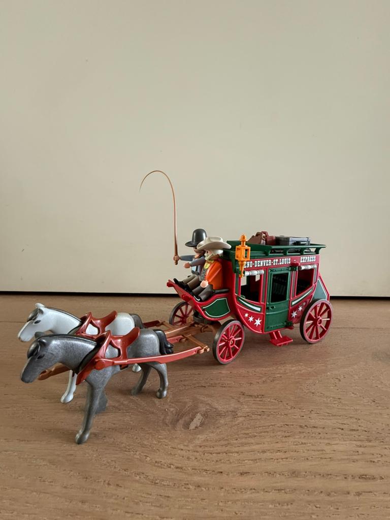 Playmobil Postkoets met Bankdirecteur en Koetsier, Kinderen en Baby's, Speelgoed | Playmobil, Zo goed als nieuw, Ophalen of Verzenden