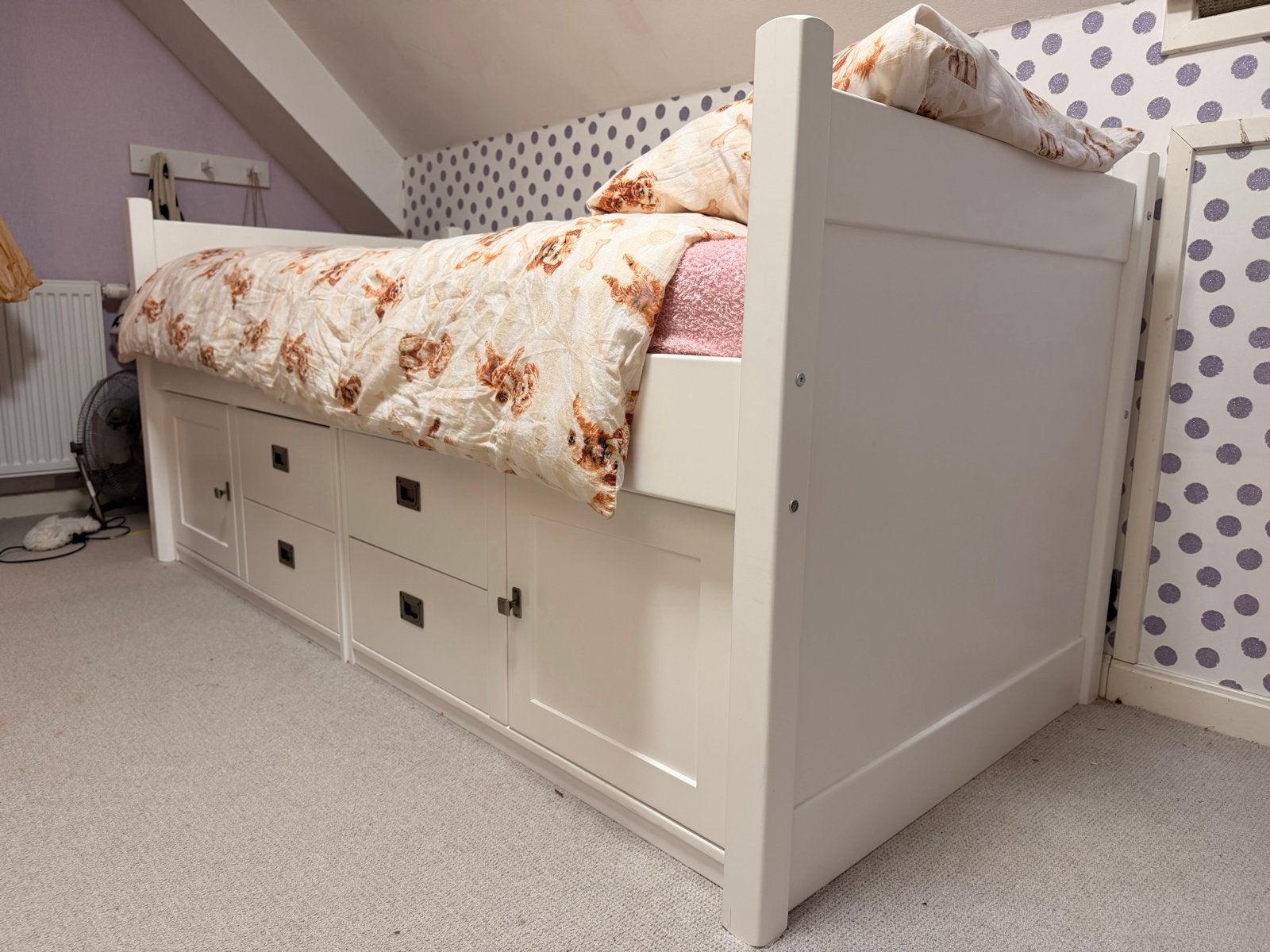 Alta Staphorst kajuit bed en kledingkast Tienerkamer, 90 cm, Eenpersoons, Wit, Ophalen of Verzenden