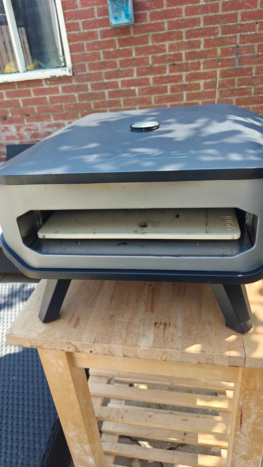 Cozze pizzaoven op gas met nieuwe Ooni pizzasteen, Tuin en Terras, Pizzaovens, Gebruikt, Ophalen