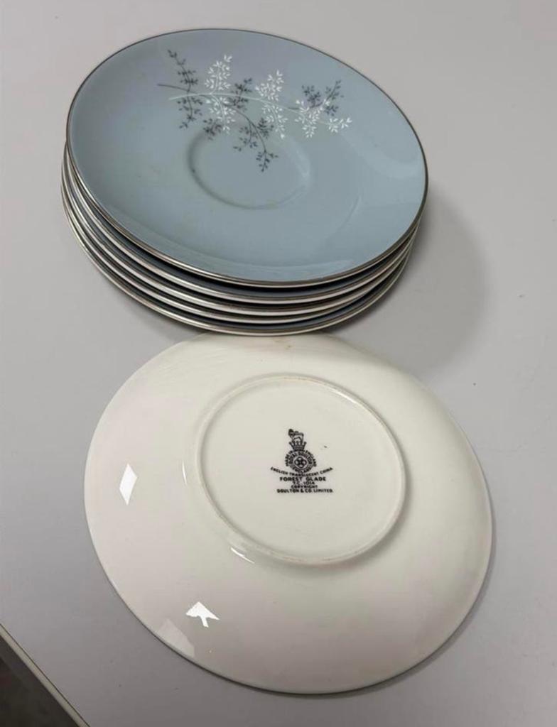 6x Vintage schotels 15cm Royal Doulton Forest Glade servies, Ophalen of Verzenden