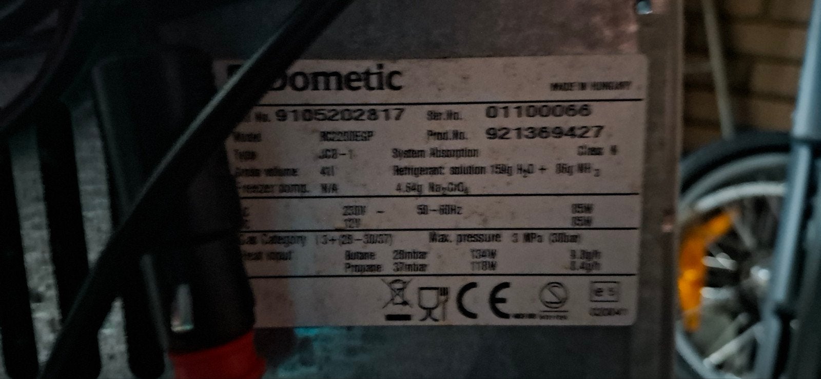Dometic CombiCool RC2200EGP absorptiekoelbox 41L, Caravans en Kamperen, Ophalen, Gebruikt, Koelbox, Elektrisch