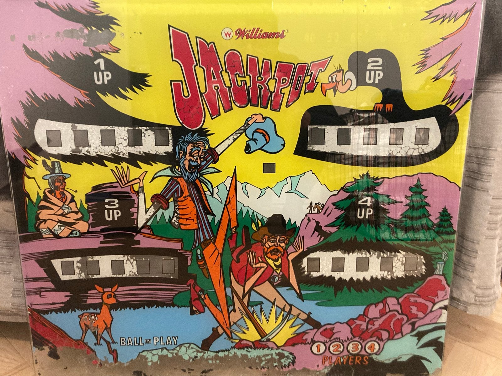 Williams Jackpot Flipperkast (1971) - Kopruit, Gebruikt, Mechanisch, Onderdeel of Defecte kast, Ophalen of Verzenden