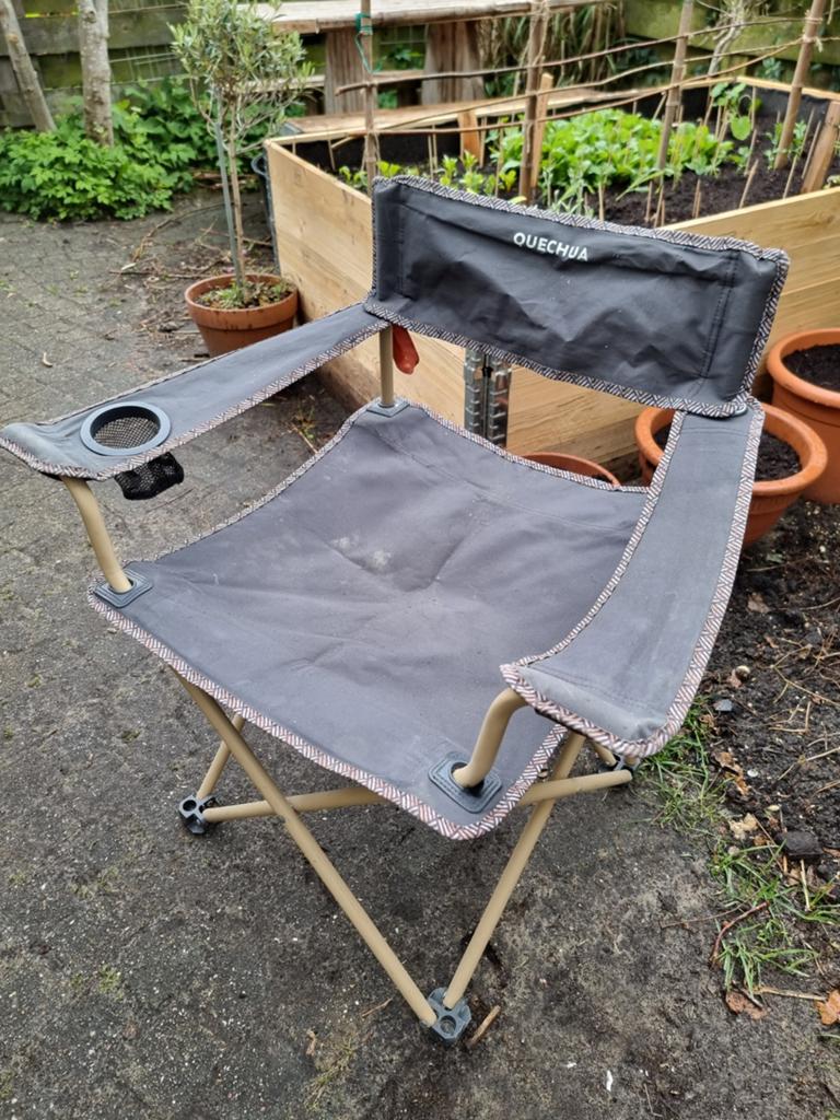 Campingstoel 2 st, Ophalen, Zo goed als nieuw, Campingstoel