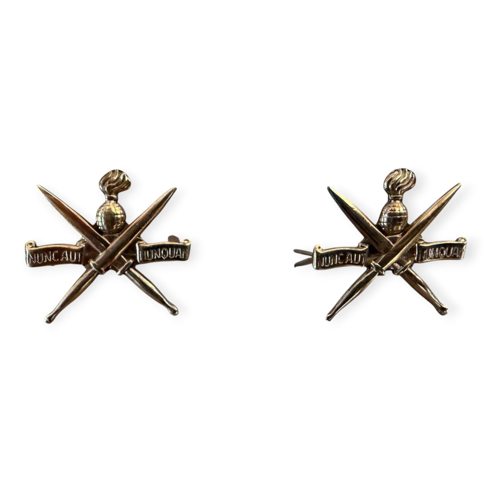 Set KCT kraagemblemen CT met buiglippen, Verzenden, Landmacht, Nederland, Embleem of Badge