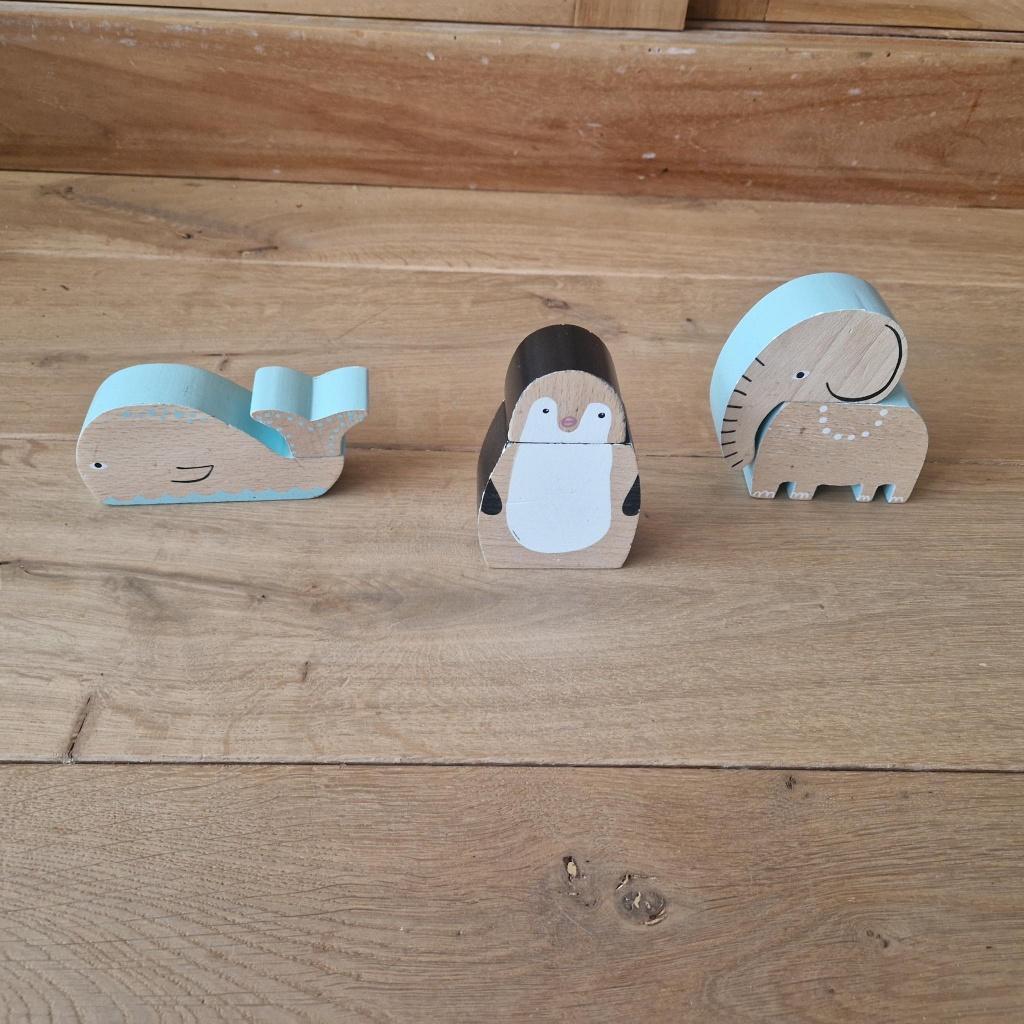 Decoratie dieren: pinguïn, olifant en walvis, Ophalen, Zo goed als nieuw, Overige typen