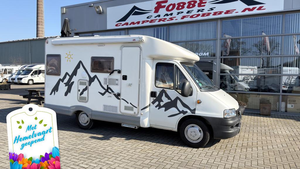Compact met Fransbed De McLouis Lagan 252 2005|133dkm Euro-4, Brandblusser, Koelkast, Ringverwarming, Fiat