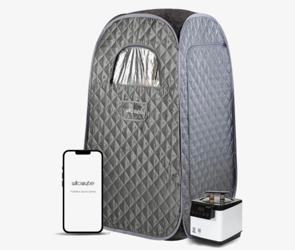 WillowyBe Draagbare Stoomsauna met Bluetooth & Afstandsbedie, Ophalen of Verzenden, Nieuw, Fins of Traditioneel, Complete sauna
