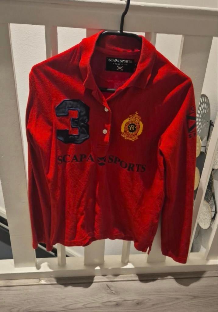 Scapa sports polo rood maat s, Ophalen of Verzenden