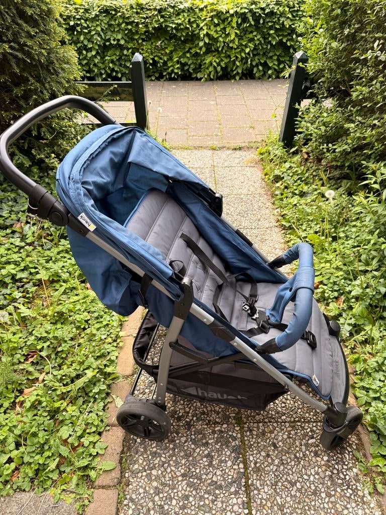 Hauck Buggy - Blauw/Grijs - Max 22 kg, Ophalen of Verzenden, Gebruikt, Overige merken, Verstelbare rugleuning