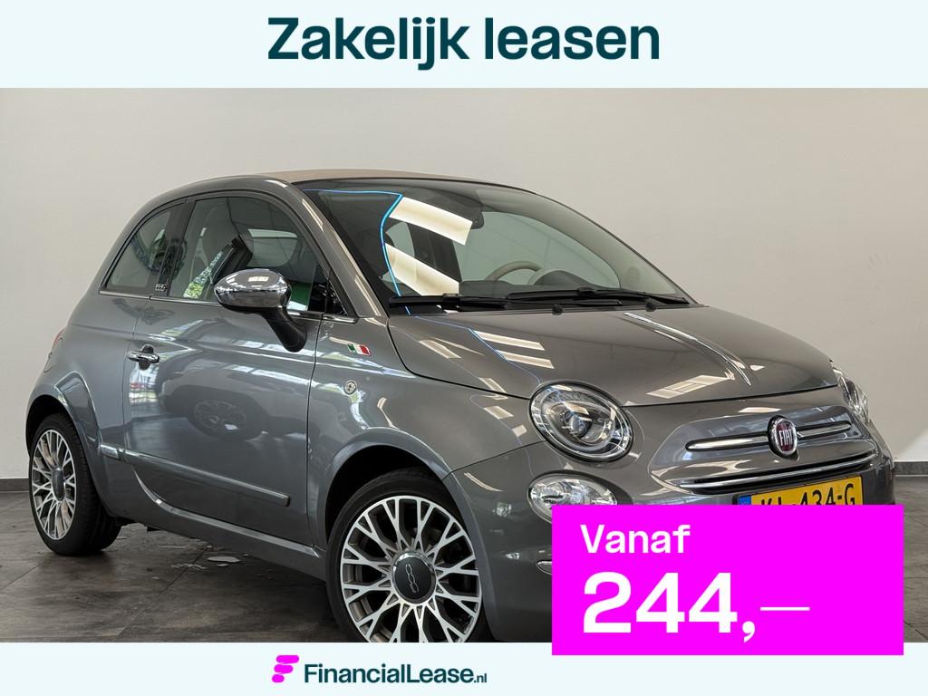 Fiat 500C 0.9 TwinAir Turbo Lounge Climate control Navigatie, Gebruikt, Cabriolet, 26 km/l, Elektrische ramen