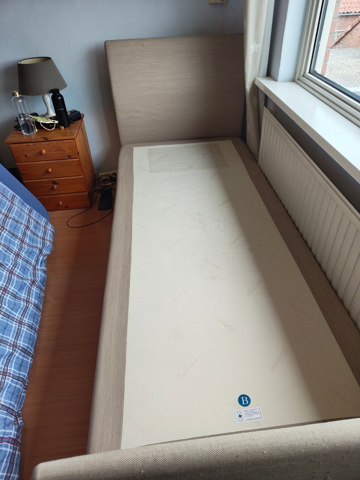 Gratis Pullman eenpersoonsbed 90200, Huis en Inrichting, Ophalen, Gebruikt, Eenpersoons