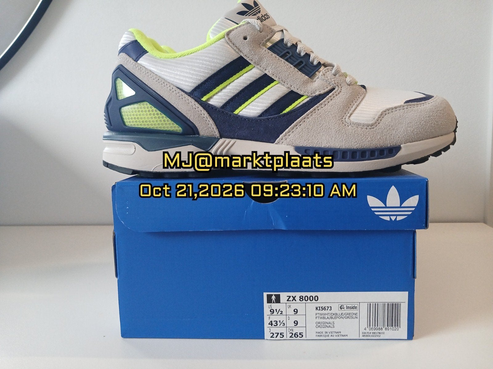 Adidas ZX 8000 Torsion KI5673 Solar, Kleding | Heren, Overige kleuren, Nieuw, Ophalen of Verzenden, Sneakers of Gympen