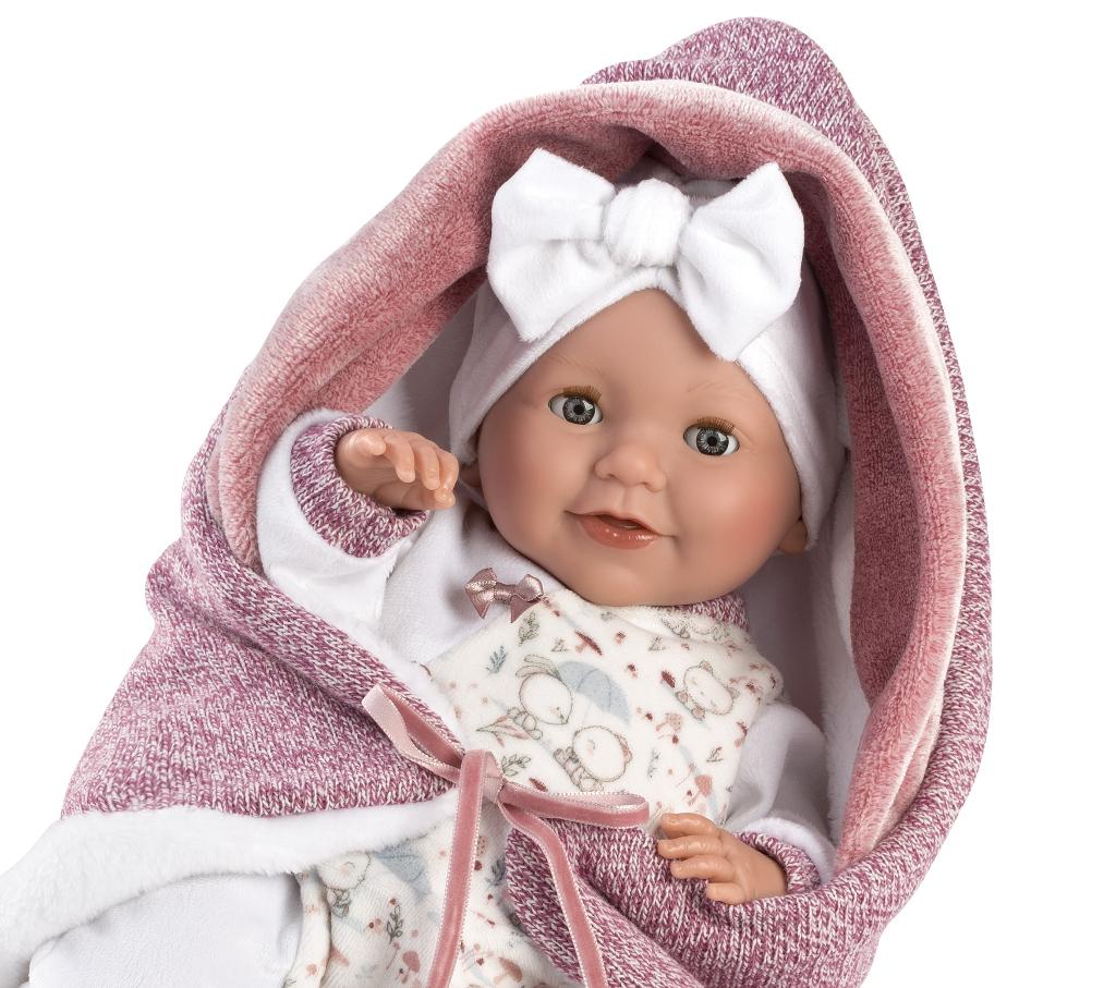 Llorens babypop soft body baby pop m slaapogen geluid speen, Nieuw, Ophalen of Verzenden, Babypop, .