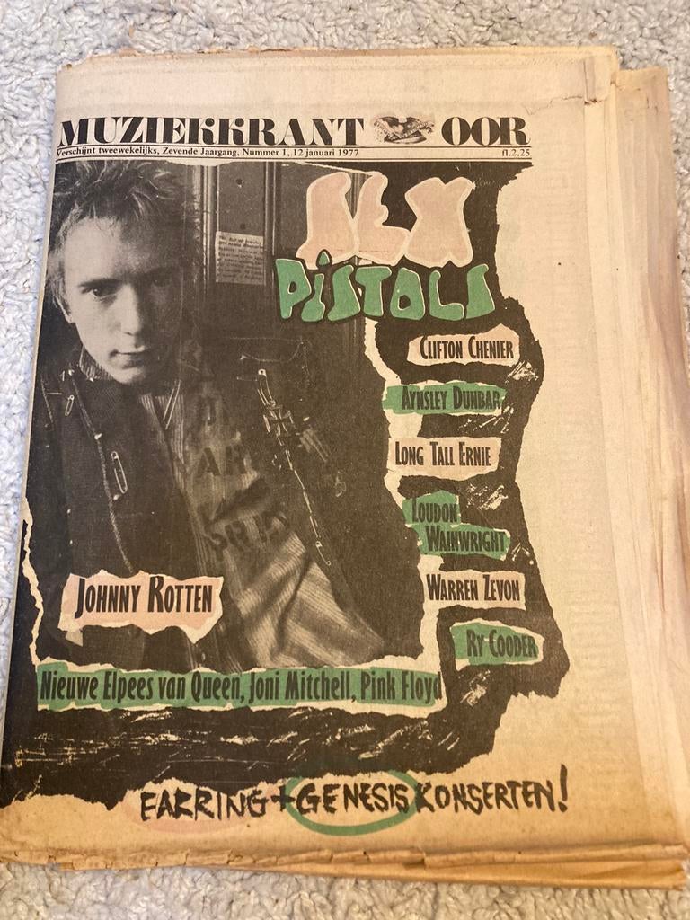 Muziekkrant OOR 1977 Sex Pistols RY COODER Warren Zevon, Ophalen of Verzenden, Muziek, Film of Tv