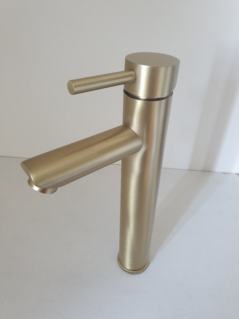 Waskom mengkraan Wastafelkraan GOUD Badkamer kraan HOOG, Doe-het-zelf en Verbouw, Sanitair, Ophalen of Verzenden, Nieuw, Rvs, Kraan