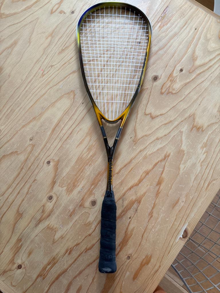 Oliver Capital Titanium 10 Squash Racket, Ophalen of Verzenden, Zo goed als nieuw, Racket