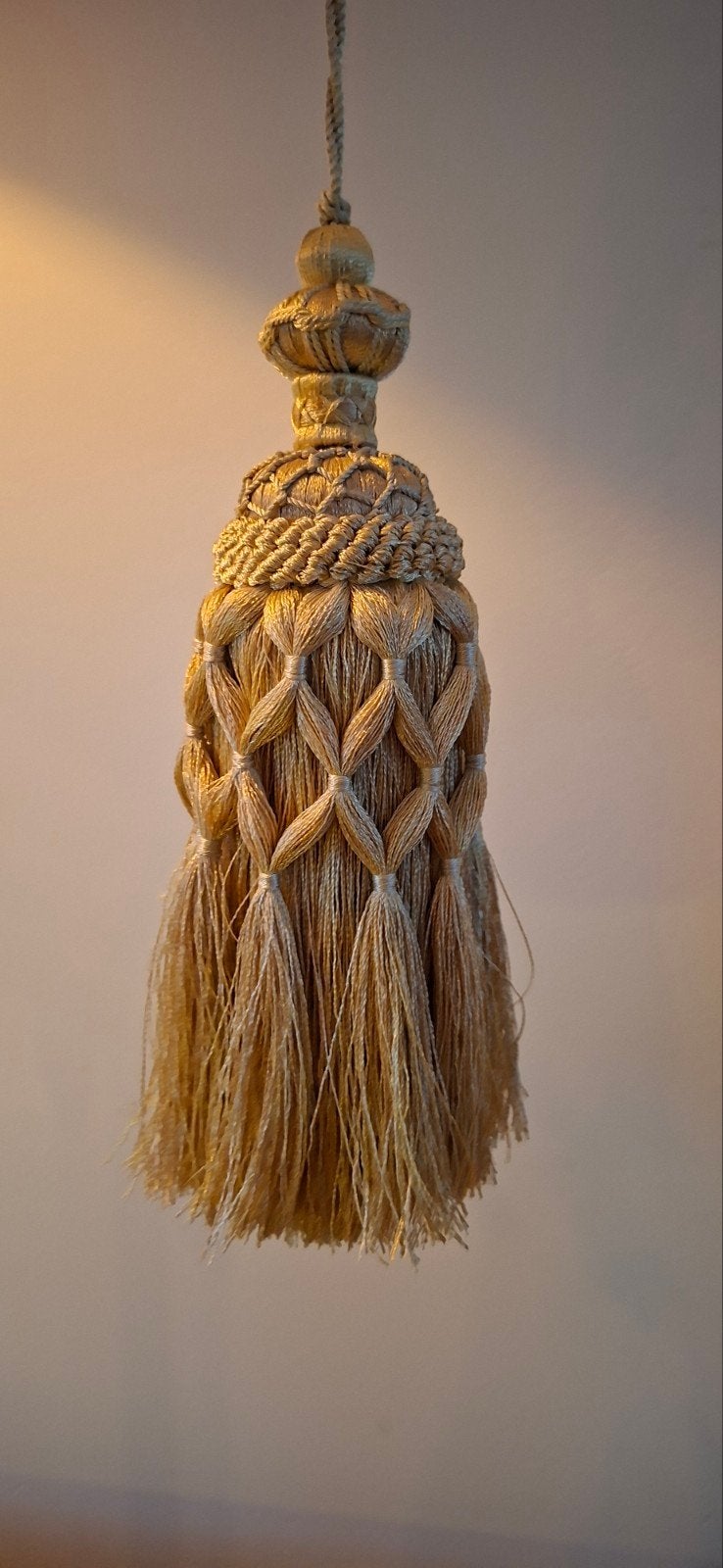 Gordijnkwast - Passementerie Gordijnophanger, Ophalen of Verzenden, Zo goed als nieuw, Textiel