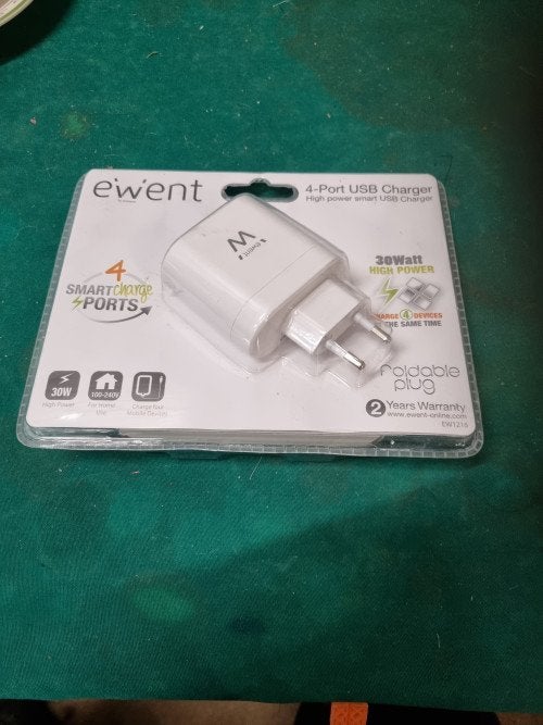 4-poorts smart usb lader nieuw in verpakking, Diversen, Ophalen of Verzenden, 'T Olde Gre-j, Info@toldegrej.nl, Endepoelstraat 20f Didam
