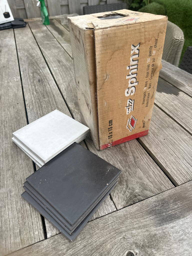 Sphinx Vloertegels 15x15 cm - Nieuw in doos, Doe-het-zelf en Verbouw, Ophalen, Keramiek, Nieuw, Minder dan 20 cm
