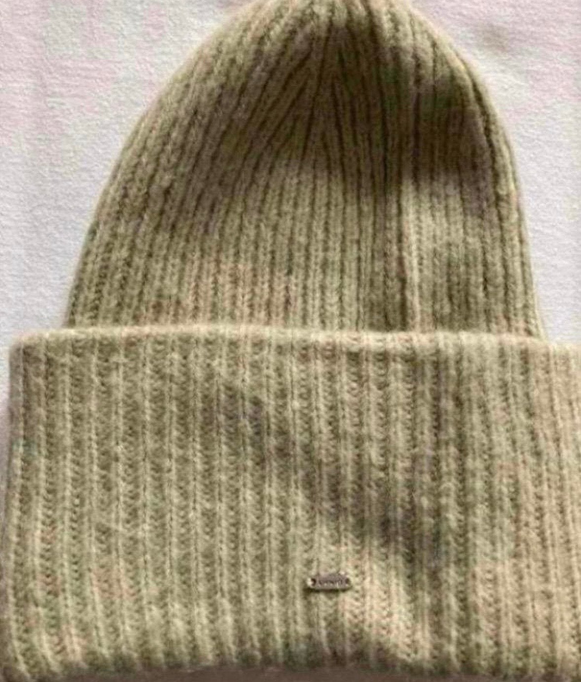 Opus Atili muts - geribbelde beanie mintgroen, Opus, Verzenden, Zo goed als nieuw