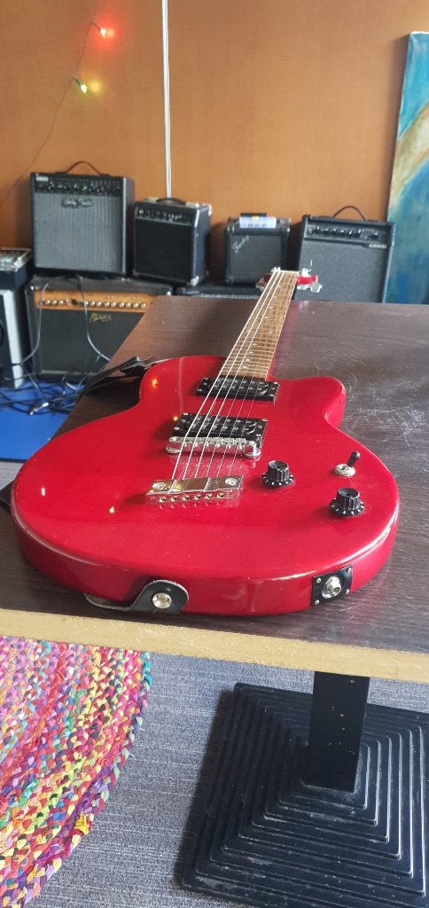 DeArmond M65 Elektrische Gitaar (Rood), Muziek en Instrumenten, Snaarinstrumenten | Gitaren | Elektrisch, Ophalen of Verzenden