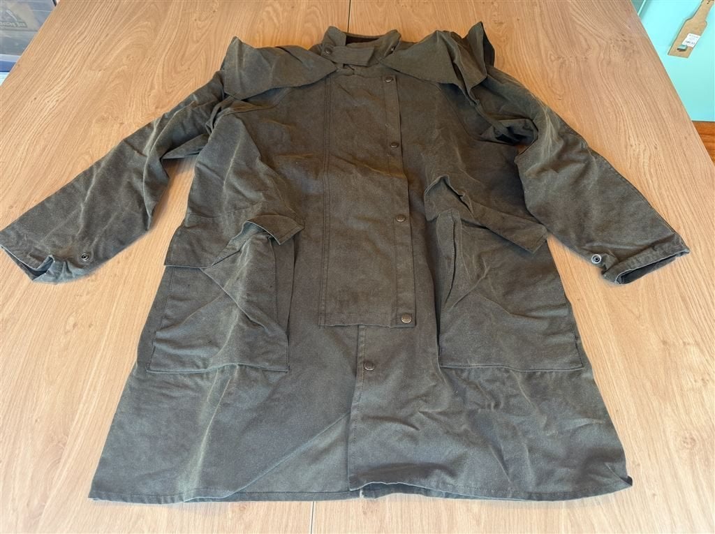 Vintage Driza-Bone Waxed Jacket Olijfgroen Waterdicht - Over, Ophalen of Verzenden, Zo goed als nieuw, Groen