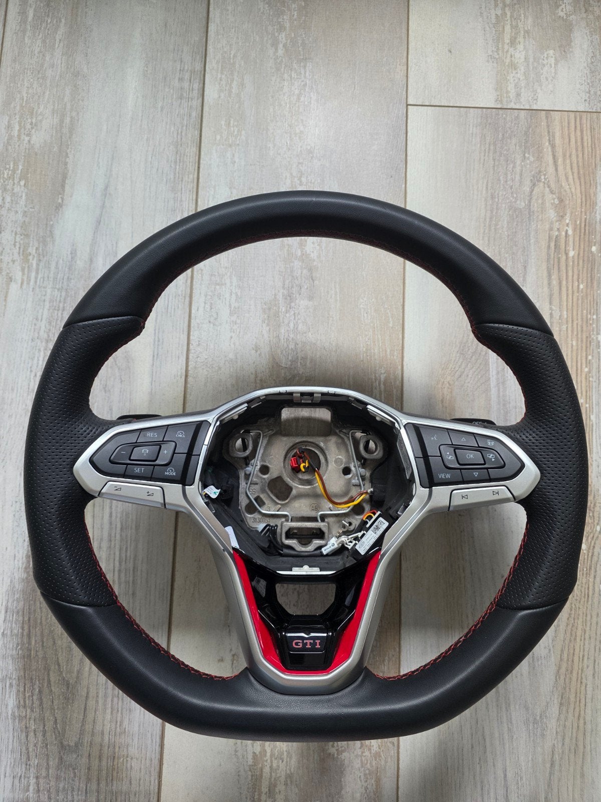 lederen stuurwiel stuur golf 8.5 gti clubsport cs  flippers, Auto-onderdelen, Ophalen of Verzenden, Gebruikt, Volkswagen