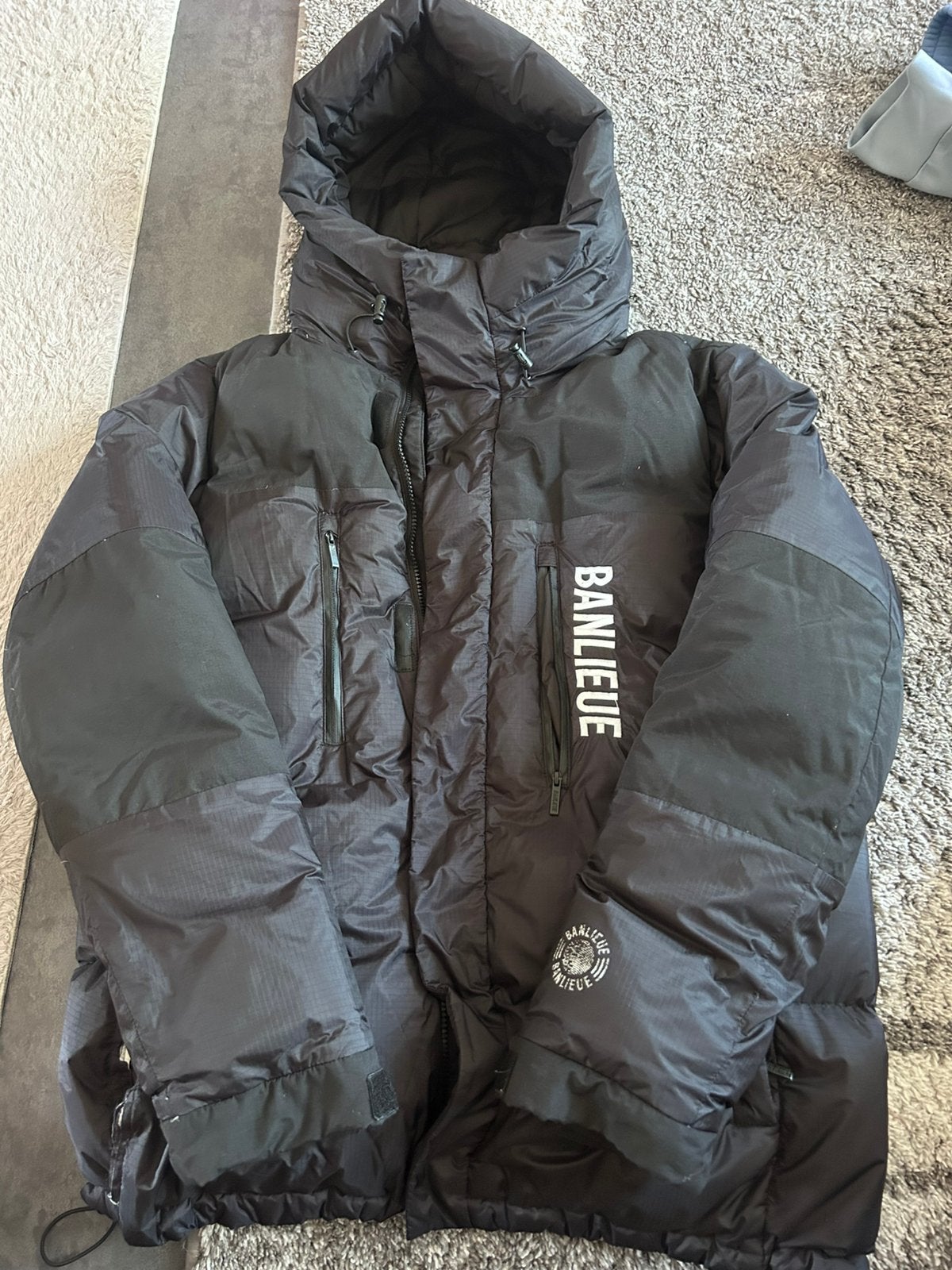 Banlieue puffer jacket, Ophalen of Verzenden, Zo goed als nieuw, Zwart