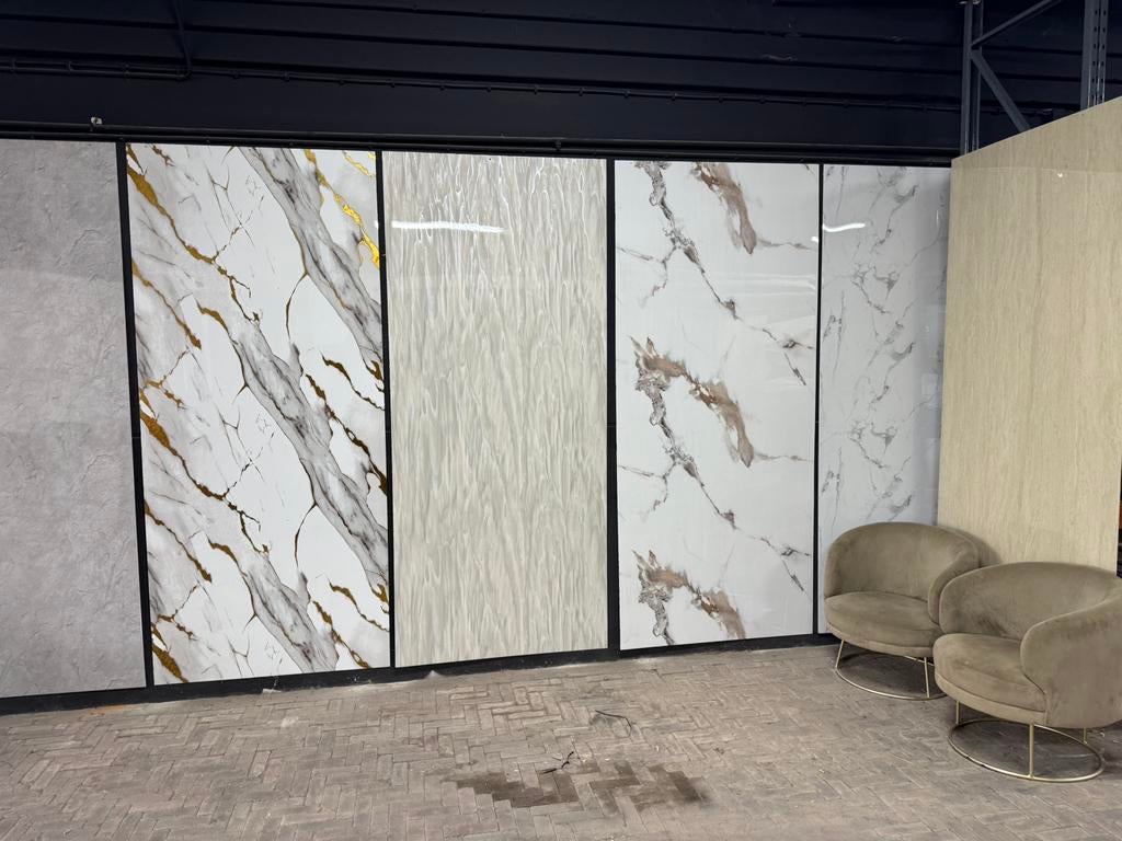 PVC Wandpanelen Marmerlook – Waterdicht – Luxe Uitstraling, Doe-het-zelf en Verbouw, Platen en Panelen, Nieuw, Ophalen of Verzenden